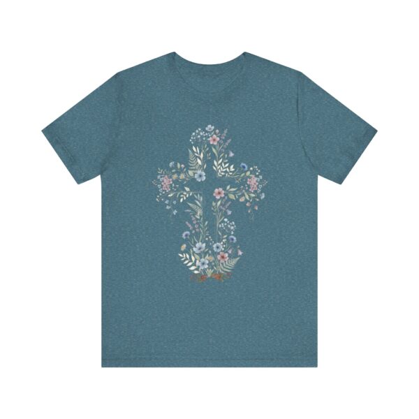 17534636267580786465_2048.jpeg Floral Cross Tee | Botanical Cross Shirt