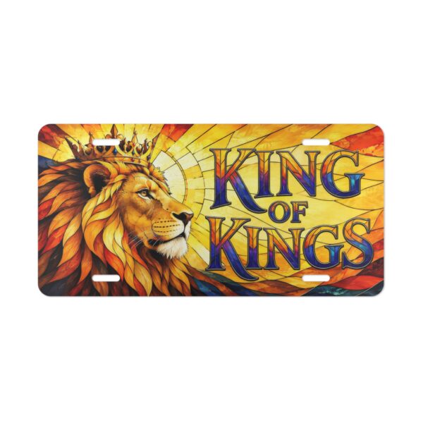 King of Kings Lion Vanity Plate | Christian Scripture License Plate