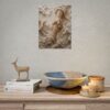17594129292050708451_2048.jpeg Hand of Deliverance Jesus Rescuing Poster | Matthew 14:31 Christian Wall Art | Textured Palette Knife Storm Print | Warm Beige Faith Decor