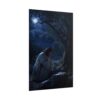 Jesus Praying in Gethsemane Wall Art, Agony in the Garden Poster Print, Moody Moonlight Christian Art, Religious Faith Canvas, Catholic Gift