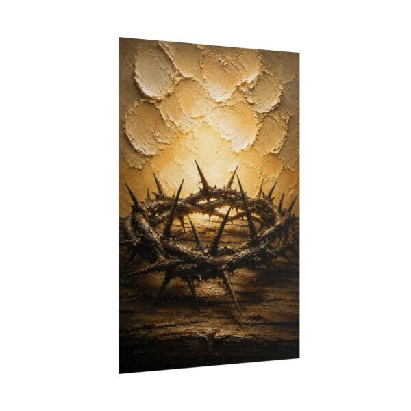17752667199027159375_2048.jpeg Crown of Thorns Impasto Poster | Minimalist Good Friday Christian Wall Art | Christian Faith Poster | Modern Faith Easter Home Decor