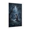 Jesus Praying in Gethsemane Art Print, Christian Wall Decor, Garden of Olives Poster, Spiritual Night Prayer Painting, Faith Art