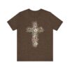 Floral Cross tee | T-Shirt, Christian floral cross design