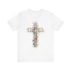 Floral Cross tee | T-Shirt, Christian floral cross design