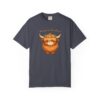 2117369361536224863_2048.jpeg Comfort Colors® Highland Cow Floral Crown T-shirt | Cute Scottish Cattle Illustration, Bible Verse Shirt, Religious Women