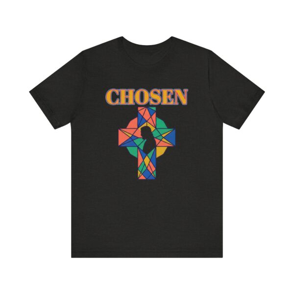 Chosen stained glass cross Tee | Christian faith shirt