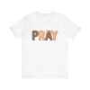 Pray leopard and gingham letters T-Shirt | Faith graphic tee