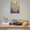2521938950407303299_2048.jpeg Holy Spirit Ascending Dove Poster | Modern Golden Christian Wall Art | Textured Palette Knife Painting | Pentecost Faith Home Decor