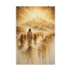 2522248306225119858_2048.jpeg New Jerusalem Poster | Jesus Leading to Holy City Wall Art | Thick Impasto Christian Art Print | Golden Palette Knife Modern Faith Decor