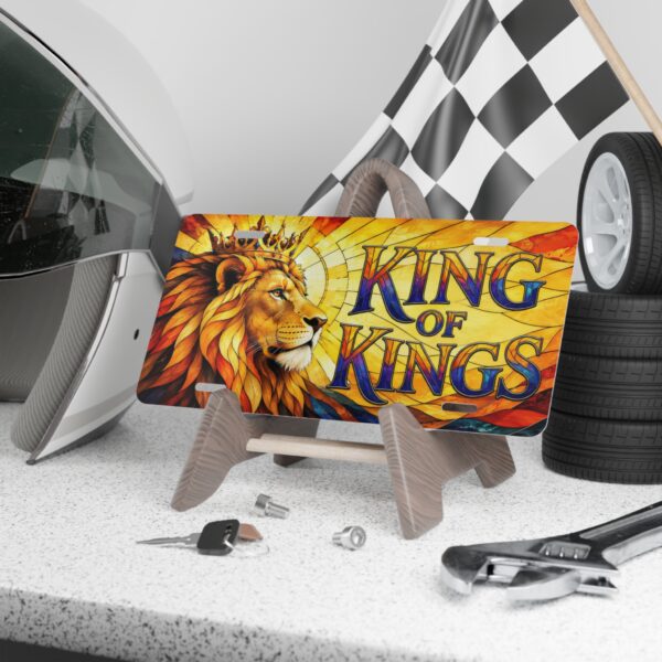 King of Kings Lion Vanity Plate | Christian Scripture License Plate