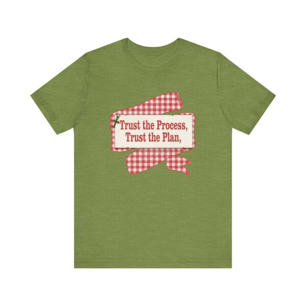 2561166793925965625_2048.jpeg Trust the Process Trust the Plan tee | Red Gingham Ribbon Graphic T-Shirt