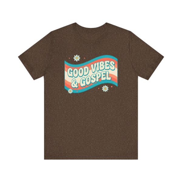 2576576622895376174_2048.jpeg Good Vibes & Gospel T-Shirt | Retro Wave Christian Tee