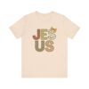Jesus applique letters T-Shirt | floral patchwork faith tee