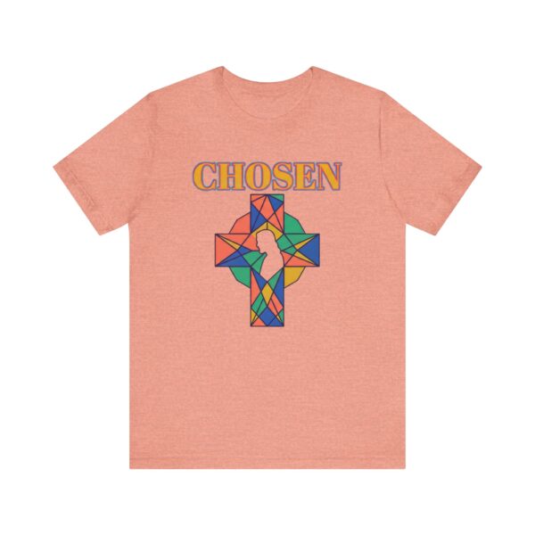 Chosen stained glass cross Tee | Christian faith shirt