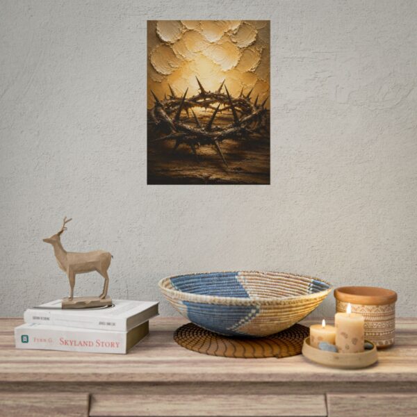 2760308043399974791_2048.jpeg Crown of Thorns Impasto Poster | Minimalist Good Friday Christian Wall Art | Christian Faith Poster | Modern Faith Easter Home Decor