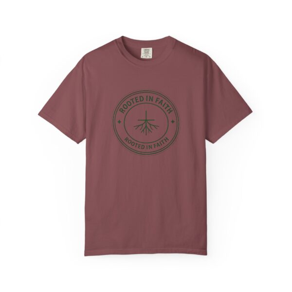 2995692099813653693_2048.jpeg Rooted in Faith circle logo T-Shirt | Christian faith roots design, Bible Verse Tee, Faith Clothing