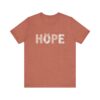 Floral HOPE lettering tee | Inspirational shirt, pastel floral print