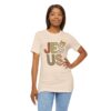 Jesus applique letters T-Shirt | floral patchwork faith tee
