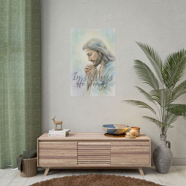 3252987492554409277_2048.jpeg Jesus Christ Praying Watercolor Art, In stillness, He prays