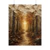 3308537877667398819_2048.jpeg The Way of the Cross Forest Path Poster | Autumn Wooded Trail Christian Art, Textured Palette Knife Painting | Warm Neutral Faith Home Decor