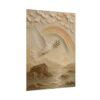 3391622414537011555_2048.jpeg Noahs Dove of Promise Poster | Modern Boho Rainbow Christian Wall Art | Textured Palette Knife Plaster Print | Warm Farmhouse Faith Decor
