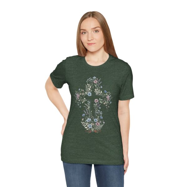 3426167142185240298_2048.jpeg Floral Cross Tee | Botanical Cross Shirt