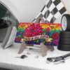 Faith in Full Bloom vanity plate | Floral Dahlia License Plate