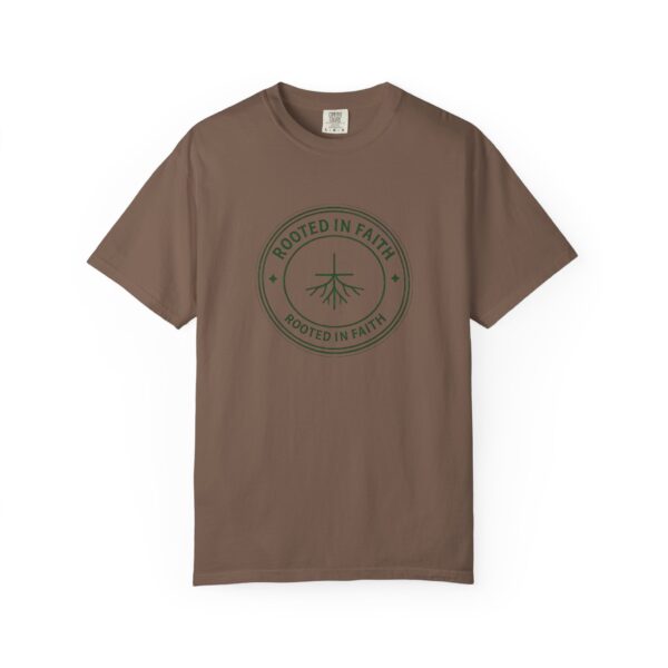 357679256699214894_2048.jpeg Rooted in Faith circle logo T-Shirt | Christian faith roots design, Bible Verse Tee, Faith Clothing