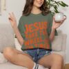 3592728665776330931_2048.jpeg Comfort Colors® Jesus Take The Wheel I am Tired T-shirt, Christian Faith Graphic Tee, Bible Verse Shirt