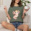 3664517815919267547_2048.jpeg Comfort Colors® Axolotl Illustration T-shirt | Cute Axolotl Character with Toast, Christian Shirt, Bible Verse Shirt, Religious Women Gift