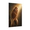 3828206130603966619_2048.jpeg Praying Hands Canvas Print, Christian Wall Art, Religious Home Decor, Prayer Room Poster, Faith and Grace Scripture Art
