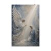 4064877582101759358_2048.jpeg The Annunciation Angel Gabriel & Mary Poster | Modern Powder Blue Christian Wall Art | Palette Knife Plaster Print | Sacred Faith Home Decor