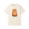 Comfort Colors® Meditating Bear with Orange Slice T-Shirt | Be Still and Know, Bible Verse Shirt, Religious Women