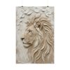 4461088096456208027_2048.jpeg Lion of Judah Poster | Modern Beige Christian Wall Art | Textured Palette Knife Plaster Print | Lion of Judah Scripture Art Decor