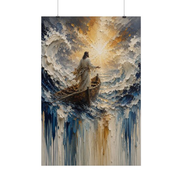 461396802867429305_2048-1.jpeg Jesus Calming the Storm Poster | Thick Impasto Christian Wall Art | Palette Knife Sea Storm Canvas Print | Modern Religious Home Decor