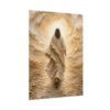 4872888326237749042_2048.jpeg Walk by Faith Following Jesus Poster | 2 Corinthians 5:7 Christian Wall Art | Modern Cream Gold Impasto Print | Palette Knife Faith Decor