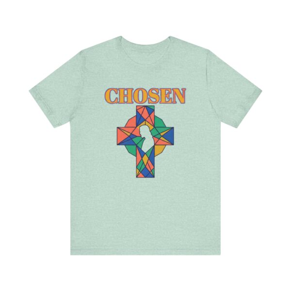 Chosen stained glass cross Tee | Christian faith shirt
