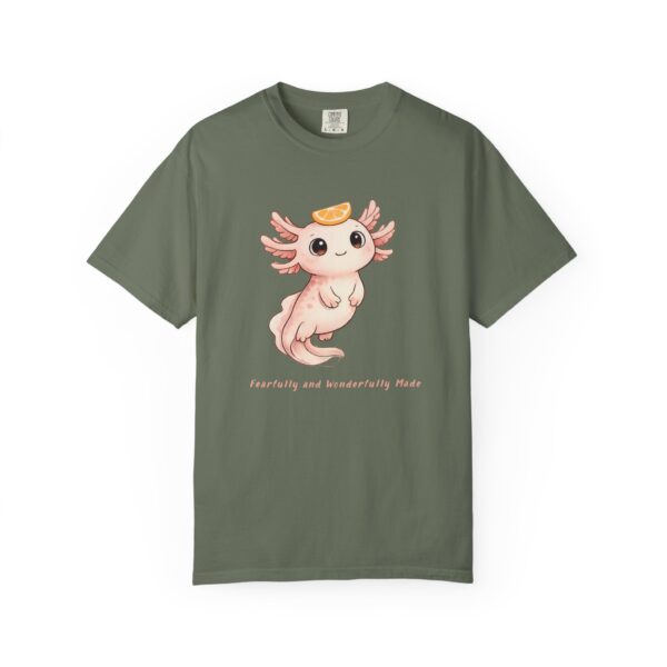 5256501721328399171_2048.jpeg Comfort Colors® Axolotl Illustration T-shirt | Cute Axolotl Character with Toast, Christian Shirt, Bible Verse Shirt, Religious Women Gift