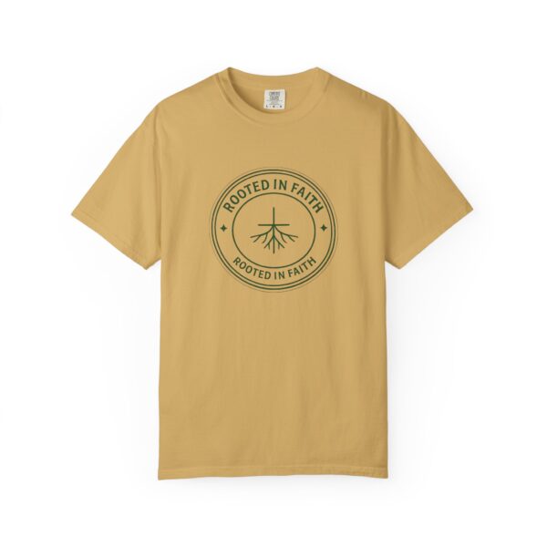 5468530084225289702_2048.jpeg Rooted in Faith circle logo T-Shirt | Christian faith roots design, Bible Verse Tee, Faith Clothing