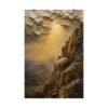 5581625687311614300_2048.jpeg Leaving the 99 Lost Sheep Impasto Poster | Christian Cliffside Oil Painting Art | Parable of the Lost Sheep | Textured Palette Knife Print