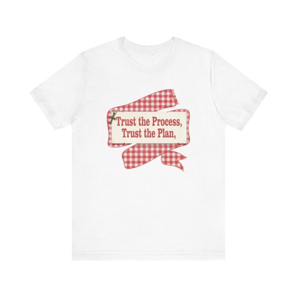 5616199666332214200_2048.jpeg Trust the Process Trust the Plan tee | Red Gingham Ribbon Graphic T-Shirt