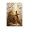 5881267527795925015_2048.jpeg Armor of God Shield and Sword Poster | Ephesians 6 Christian Wall Art | Textured Gold Impasto Paint Print | Masculine Faith Decor