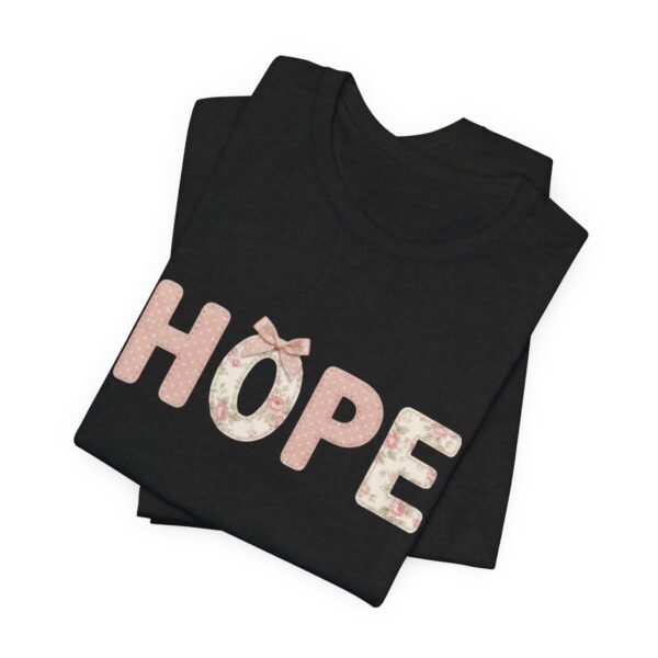 Floral HOPE lettering tee | Inspirational shirt, pastel floral print