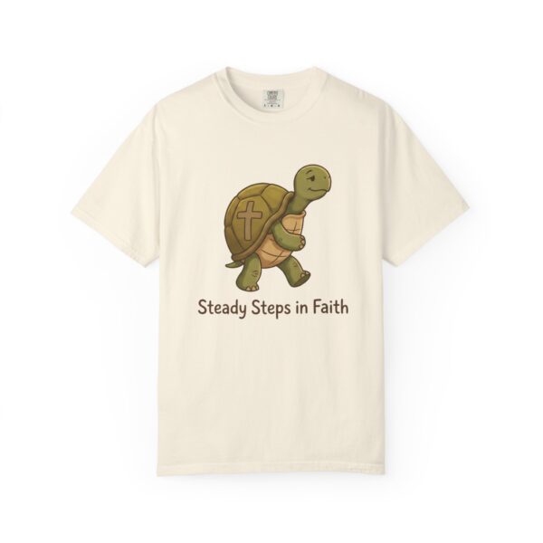 Comfort Colors® Steady Steps in Faith Turtle T-Shirt | Christian Turtle Tee, Bible Verse Shirt, Faith Christian