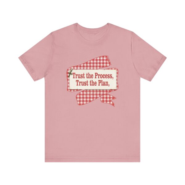 6211038487023965912_2048.jpeg Trust the Process Trust the Plan tee | Red Gingham Ribbon Graphic T-Shirt