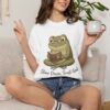 6395876238253340672_2048.jpeg Comfort Colors® Reading Frog Illustration T-Shirt | Slow Down Trust God, Cute Frog Bible Verse