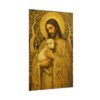 Gustav Klimt Style Jesus Art Print, The Good Shepherd Mosaic Poster, Ornate Gold Christian Wall Decor, Sacred Lost Lamb Painting
