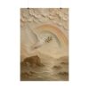 6650067849086612247_2048.jpeg Noahs Dove of Promise Poster | Modern Boho Rainbow Christian Wall Art | Textured Palette Knife Plaster Print | Warm Farmhouse Faith Decor