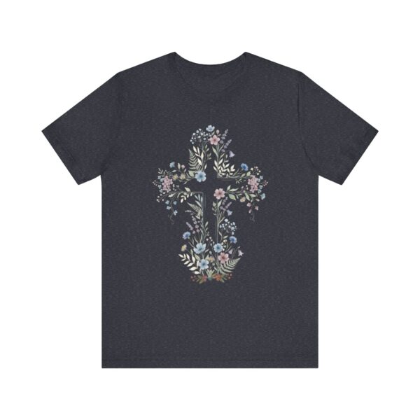 7285447479356086381_2048.jpeg Floral Cross Tee | Botanical Cross Shirt