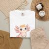 7335274722222366442_2048.jpeg Comfort Colors® Axolotl Illustration T-shirt | Cute Axolotl Character with Toast, Christian Shirt, Bible Verse Shirt, Religious Women Gift